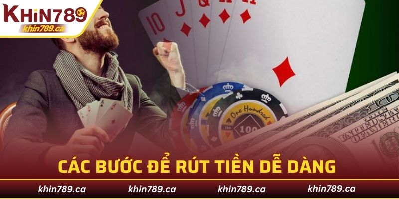 Các bước để rút tiền dễ dàng từ tài khoản trên nền tảng