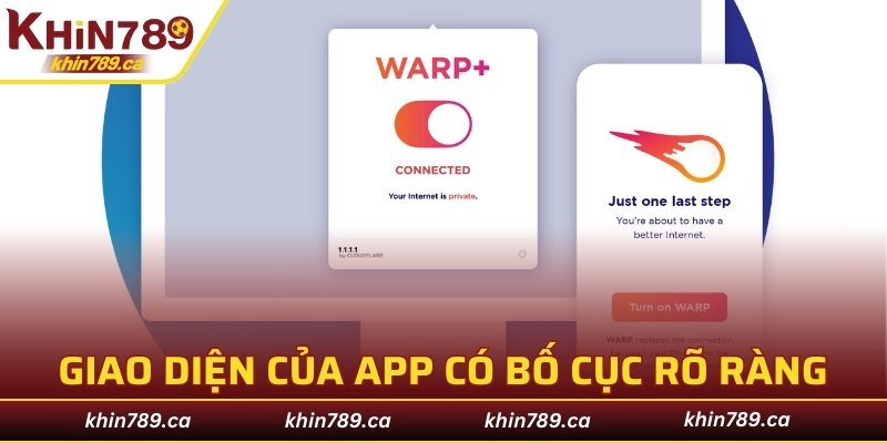 Giao diện của app được tối ưu hóa với bố cục rõ ràng