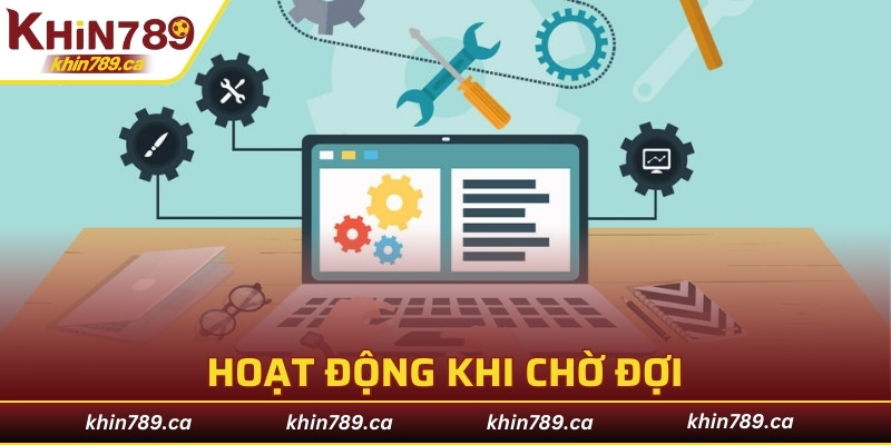 Hội viên làm nhiều hoạt động khi chờ đợi