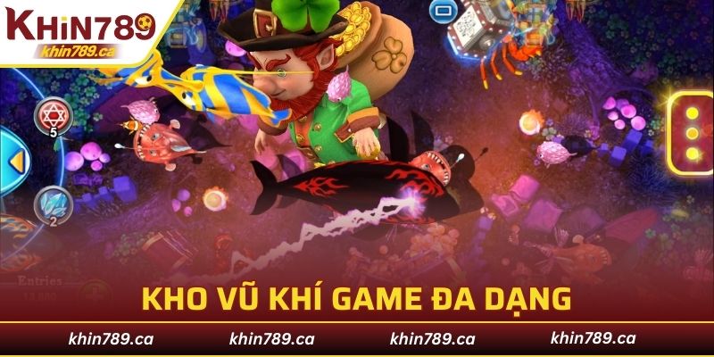 Kho vũ khí đa dạng cùng nhiều phụ trợ độc đáo