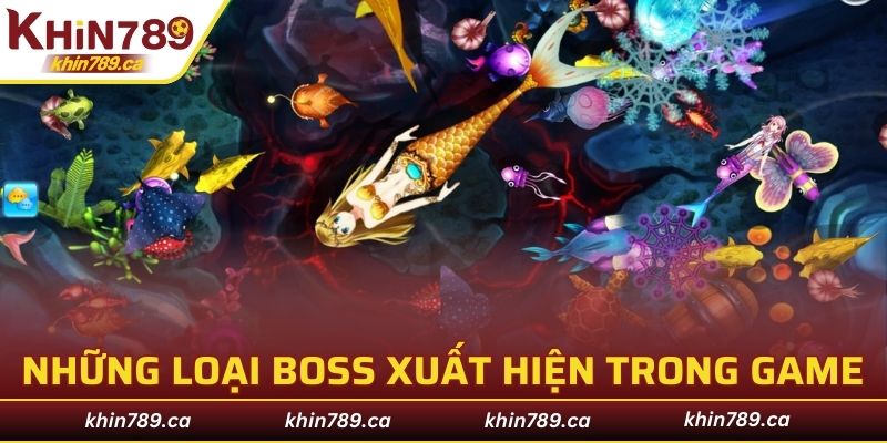 Một số loại boss, thủy quái đa dạng có mặt tại đây