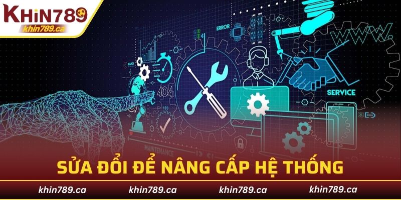 Sửa đổi để nâng cấp hệ thống
